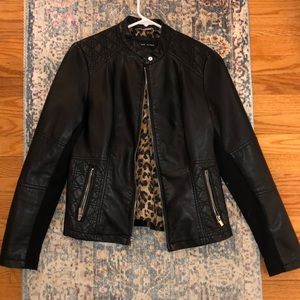 Black Rivet Leather Jacket